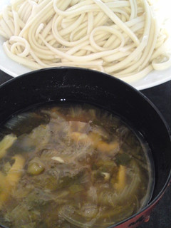 簡単ヘルシー!野菜たっぷりつけうどん-レシピのメイン写真