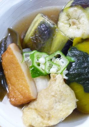 茄子とかぼちゃ入りおでん-レシピのメイン写真