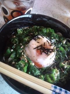 オクラとモロヘイヤのそうめん-レシピのメイン写真