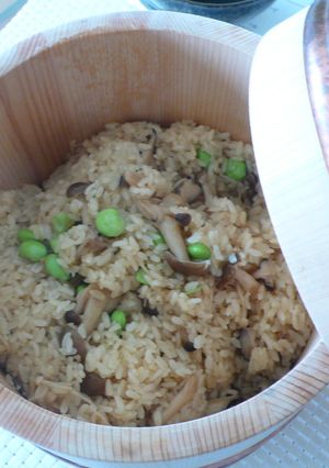 簡単キノコ三昧おこわ弁当！-レシピのメイン写真