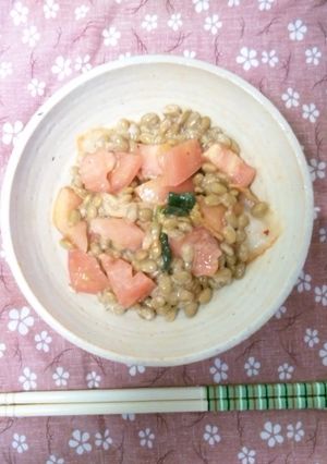 うま〜い相性ぴったり♪キムトマ納豆♪-レシピのメイン写真