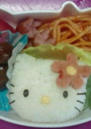 キャラ弁　キティー☆-レシピのメイン写真