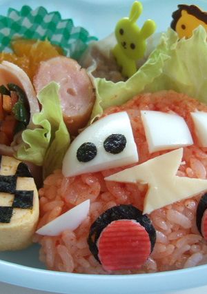 <キャラ弁>カーズのマックイーンご飯-レシピのメイン写真