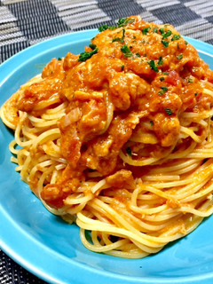 ツナのトマト&クリームパスタ♫-レシピのメイン写真