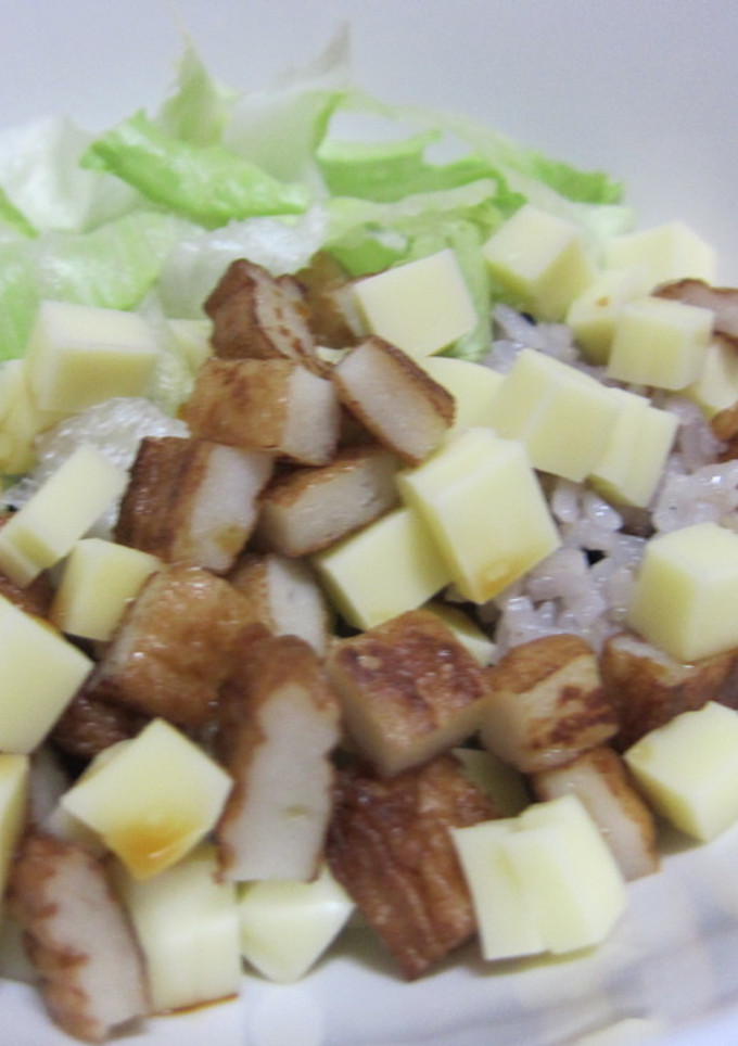 チーズとさつま揚げの旨み丼-レシピのメイン写真