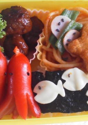 夏☆キャラ弁-レシピのメイン写真