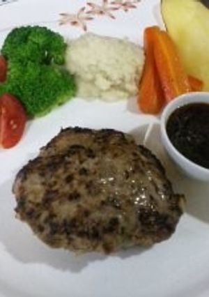 ハンバーグ-レシピのメイン写真
