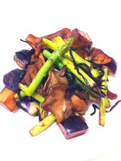 夏野菜とキノコの塩昆布炒め-レシピのメイン写真