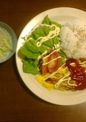 あるもん包んだオムレツ&春雨甘酢和え♪-レシピのメイン写真