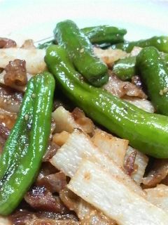 長芋と豚肉の味噌炒め-レシピのメイン写真