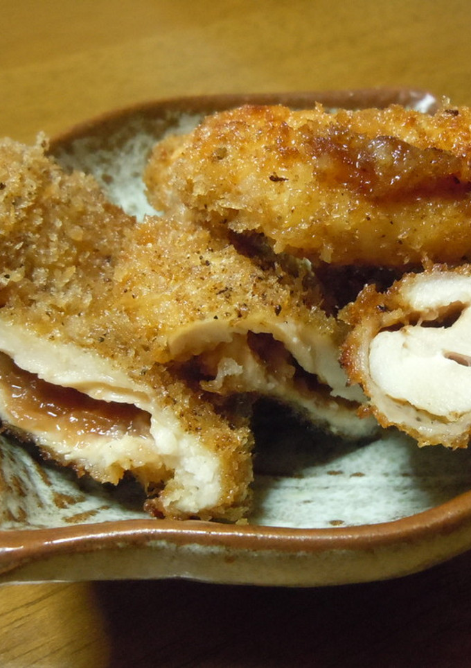 鶏むね肉の梅ソースはさみ揚げ-レシピのメイン写真