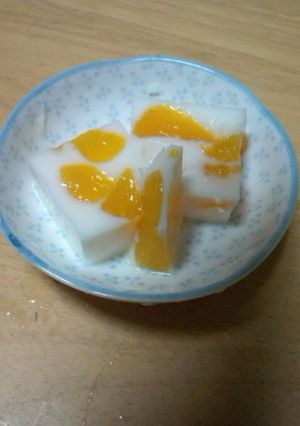 みかん入り牛乳寒天-レシピのメイン写真