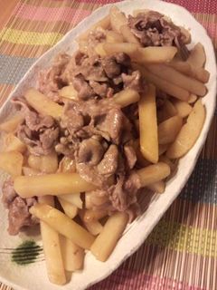 ほくほくジャガイモの豚肉炒め♪-レシピのメイン写真