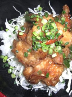 鶏の竜田揚げ味噌風味丼-レシピのメイン写真