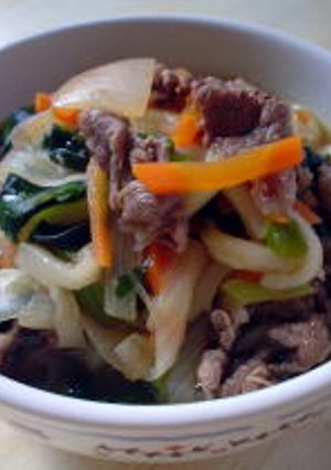 おなかいっぱい*具だくさんうどん*-レシピのメイン写真