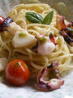 たこのジェノバ風味パスタ-レシピのメイン写真