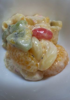 マカロニフルーツサラダ-レシピのメイン写真