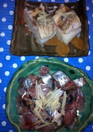 鯵のタタキ ＆ 炙り鯵のお寿司-レシピのメイン写真