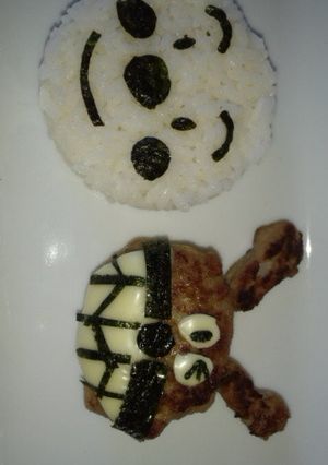 アンパンマンご飯とバイキンマンハンバーグ-レシピのメイン写真