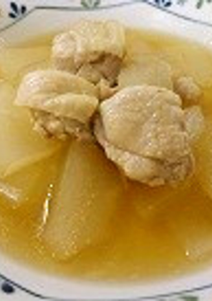 鶏肉と冬瓜の中華風スープ！-レシピのメイン写真