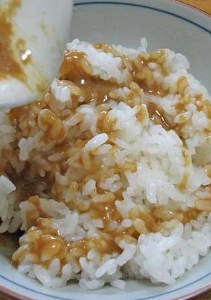 【杜氏流】バター酒粕醤油ご飯☆酒粕醤油で-レシピのメイン写真