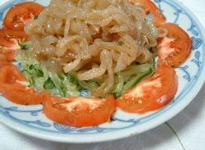クラゲの酢の物(＋塩くらげの戻し方)-レシピのメイン写真