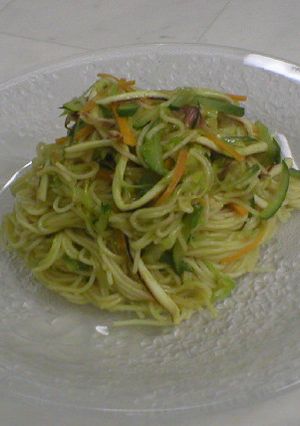 スルメイカと野菜のソーメンチャンプルー-レシピのメイン写真