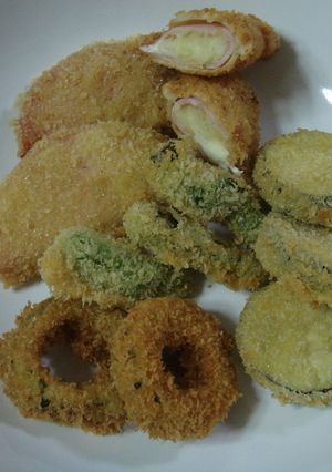 コンビニ食材でハムサラダフライ-レシピのメイン写真