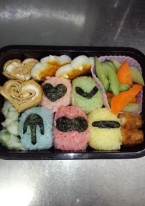 ゴレンジャー弁当☆-レシピのメイン写真