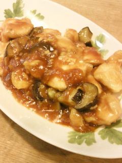 鶏となすのチリソース-レシピのメイン写真