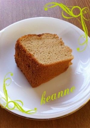 ノンオイル きなこシフォンケーキ-レシピのメイン写真