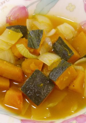 ヘルシー！かぼちゃのごろごろスープ-レシピのメイン写真