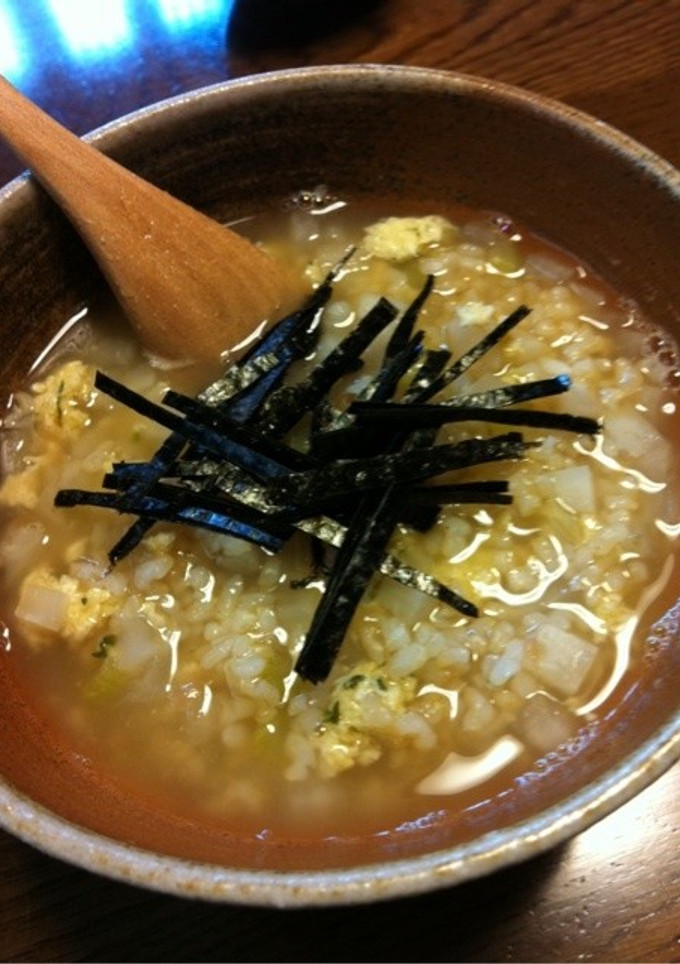 簡単おいしい♪梅と大根のお粥♪-レシピのメイン写真