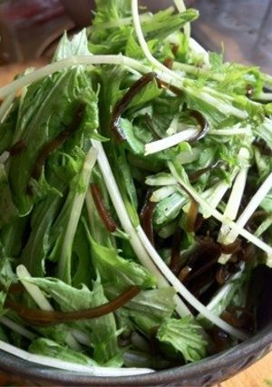 水菜の塩昆布モミモミサラダ(´Д` )-レシピのメイン写真