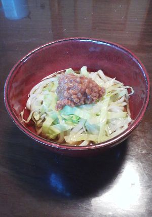 冷たい肉味噌カレーうどん-レシピのメイン写真