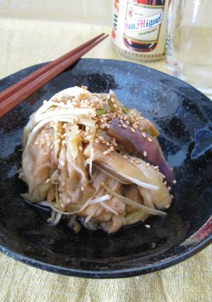 蒸し茄子とザーサイの中華和え-レシピのメイン写真