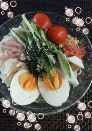 簡単夏の和風麺♪豪華のっけもり！-レシピのメイン写真