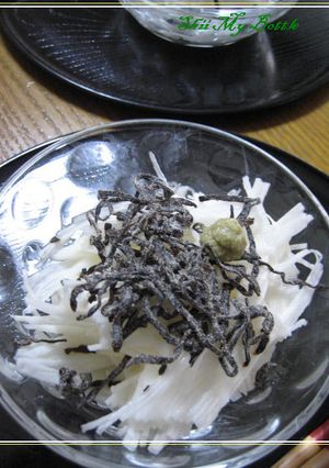 長いものたんざく～塩昆布を添えて～-レシピのメイン写真