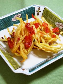 ポテトと福神漬のカレー風味かき揚げ-レシピのメイン写真