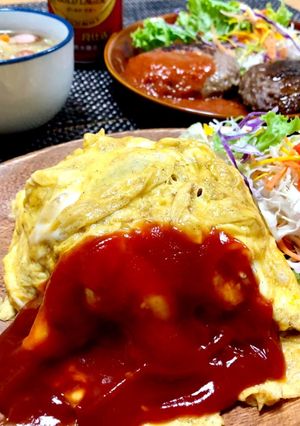 我が家の★チキンライスのオムライス★-レシピのメイン写真