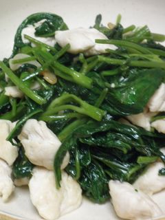 空心菜 (エンサイ) の炒め物-レシピのメイン写真