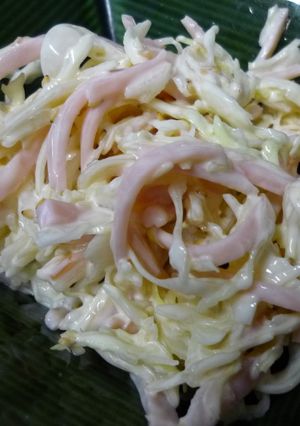 ハムとキャベツのハニーマヨサラダ-レシピのメイン写真