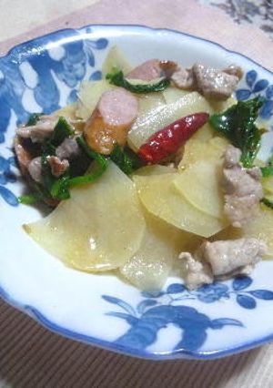 豚肉とジャガイモのガーリック炒め-レシピのメイン写真