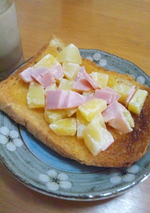 ポテハムトースト-レシピのメイン写真