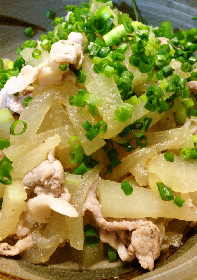 冬瓜の豚肉のごま油炒め-レシピのメイン写真