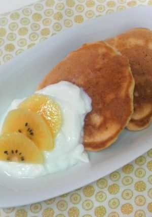 ヘルシーおめざパンケーキ-レシピのメイン写真