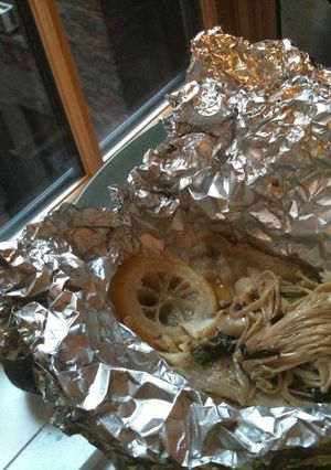 塩昆布で☆白身魚ときのこのホイル焼き-レシピのメイン写真