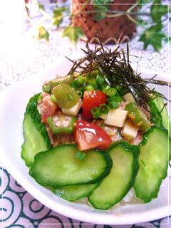 梅トマト風味のあっさり系ツナ丼-レシピのメイン写真