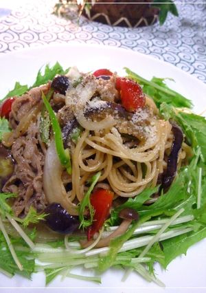 牛肉と野菜のパスタ-レシピのメイン写真