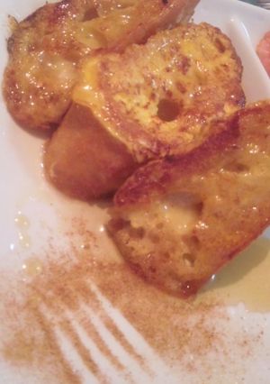 卵は焼く寸前!秘密のﾌﾚﾝﾁﾄｰｽﾄ-レシピのメイン写真